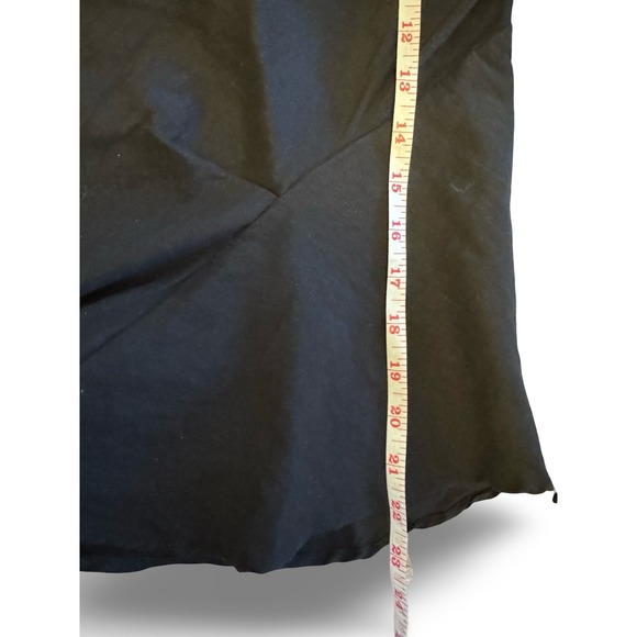 Zara One Shoulder Top Long Sleeve Ruched‎ Black Blouse Size M - Picture 5 of 5